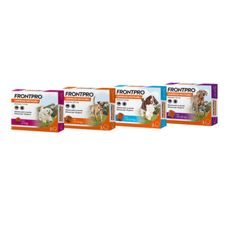 Frontpro compresse antiparassitarie masticabili Frontline 3 compresse